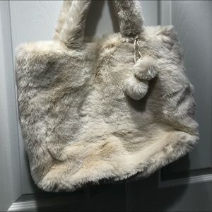 Pottery Barn Teen Faux Fur Tote